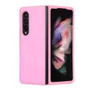 For Samsung Galaxy Z Fold3 5G Plain Texture Phone Case(Pink) - 1