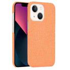 For iPhone 13 mini Crocodile PU + PC Phone Case (Orange) - 1