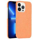 For iPhone 13 Pro Max Crocodile PU + PC Phone Case (Orange) - 1