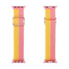 DUX DUCIS Nylon Braided Watch Band Mixture Version For Apple Watch Series 7 41mm / 6&SE&5&4 40mm / 3&2&1 38mm(Pink Yellow) - 1