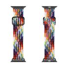 DUX DUCIS Nylon Braided Watch Band Mixture Version For Apple Watch Series 7 41mm / 6&SE&5&4 40mm / 3&2&1 38mm(Rainbow) - 1