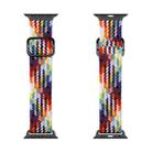 DUX DUCIS Nylon Braided Watch Band Mixture Version For Apple Watch Series 7 45mm / 6&SE&5&4 44mm / 3&2&1 42mm(Rainbow) - 1