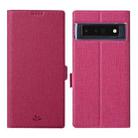 For Google Pixel 6 Pro ViLi K Series Magnetic Buckle Horizontal Flip Leather Phone Case(Rose Red) - 1