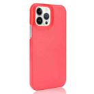 For iPhone 13 Pro Litchi Leather PC Phone Case (Red) - 3