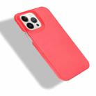 For iPhone 13 Pro Litchi Leather PC Phone Case (Red) - 4