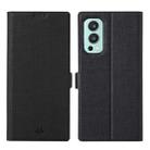 For OnePlus Nord 2 5G ViLi K Series Shockproof Magnetic Buckle Leather Phone Case(Black) - 1