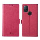 For OnePlus Nord N10 5G ViLi K Series Shockproof Magnetic Buckle Leather Phone Case(Rose Red) - 1