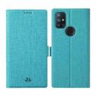 For OnePlus Nord N10 5G ViLi K Series Shockproof Magnetic Buckle Leather Phone Case(Blue) - 1