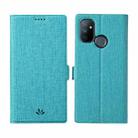 For OnePlus Nord N100 ViLi K Series Shockproof Magnetic Buckle Leather Phone Case(Blue) - 1