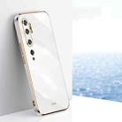 For Xiaomi Mi CC9 Pro XINLI 6D Plating Phone Case(White) - 1