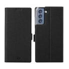 For Samsung Galaxy S21 FE 5G ViLi K Series Magnetic Buckle Horizontal Flip Leather Phone Case(Black) - 1