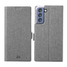 For Samsung Galaxy S21 FE 5G ViLi K Series Magnetic Buckle Horizontal Flip Leather Phone Case(Grey) - 1