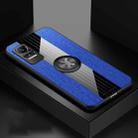 For Xiaomi Civi XINLI Stitching Cloth Texture TPU Phone Case with Ring Holder(Blue) - 1