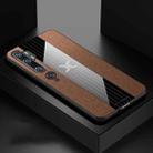 For Xiaomi Mi CC9 Pro XINLI Stitching Cloth Texture TPU Phone Case(Brown) - 1