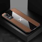 For Xiaomi Civi XINLI Stitching Cloth Texture TPU Phone Case(Brown) - 1