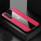 For Xiaomi Mi Note 10 Lite XINLI Stitching Cloth Texture TPU Phone Case(Red) - 1