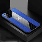 For Xiaomi Poco M3 XINLI Stitching Cloth Texture TPU Phone Case(Blue) - 1