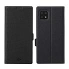 For Sharp Aquos Sense 6 ViLi K Series Magnetic Buckle Horizontal Flip Leather Phone Case(Black) - 1