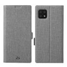 For Sharp Aquos Sense 6 ViLi K Series Magnetic Buckle Horizontal Flip Leather Phone Case(Grey) - 1