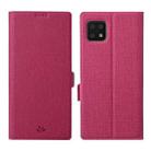 For Sharp Aquos Sense 6 ViLi K Series Magnetic Buckle Horizontal Flip Leather Phone Case(Rose Red) - 1