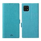 For Sharp Aquos Sense 6 ViLi K Series Magnetic Buckle Horizontal Flip Leather Phone Case(Blue) - 1