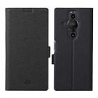 For Sony Xperia Pro-I ViLi K Series Magnetic Buckle Horizontal Flip Leather Phone Case(Black) - 1