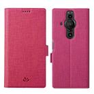 For Sony Xperia Pro-I ViLi K Series Magnetic Buckle Horizontal Flip Leather Phone Case(Rose Red) - 1