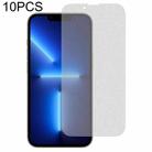 For iPhone 13 / 13 Pro 10pcs Transparent Frosted Full Screen Tempered Glass Film - 1