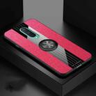 For OnePlus 8 XINLI Stitching Cloth Texture TPU Phone Case with Ring Holder(Red) - 1