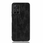 For Xiaomi Redmi Note 11 5G Sewing Cow Pattern Skin Phone Case(Black) - 2