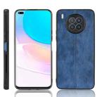 For Huawei nova 8i / Honor 50 Lite Sewing Cow Pattern Skin Phone Case(Blue) - 1