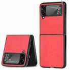 For Samsung Galaxy Z Flip3 5G Litchi Texture Phone Case(Red) - 1