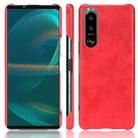 For Sony Xperia 5 III Litchi Texture PC + PU Phone Case(Red) - 1