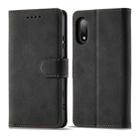 For Sony Xperia Ace II Frosted Anti-theft Brush Horizontal Flip Leather Phone Case(Black) - 1