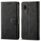 For Sharp Aquos Sense 3 Frosted Anti-theft Brush Horizontal Flip Leather Phone Case(Black) - 1