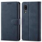 For Sharp Aquos Sense 3 Frosted Anti-theft Brush Horizontal Flip Leather Phone Case(Dark Blue) - 1