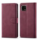 For Sharp Aquos Sense 4 Frosted Anti-theft Brush Horizontal Flip Leather Phone Case(Wine Red) - 1