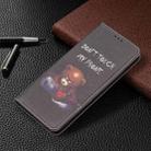For Xiaomi Redmi Note 11 5G Colored Drawing Invisible Magnetic PU Leather Phone Case(Bear) - 7