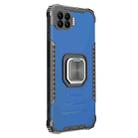 For OPPO A73 Aluminum Alloy + TPU Phone Case with Lanyard(Blue) - 2