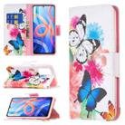 For Xiaomi Redmi Note 11 5G Colored Drawing Pattern Leather Phone Case(Butterflies) - 1