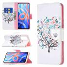 For Xiaomi Redmi Note 11 5G Colored Drawing Pattern Leather Phone Case(Tree) - 1