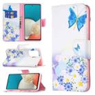 For Samsung Galaxy A53 5G Colored Drawing Pattern Leather Phone Case(Butterfly Love) - 1