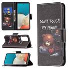 For Samsung Galaxy A53 5G Colored Drawing Pattern Leather Phone Case(Bear) - 1