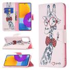 For Samsung Galaxy M52 5G Colored Drawing Pattern Leather Phone Case(Deer) - 1