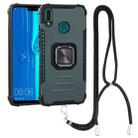 For Huawei Y9 2019 / Enjoy 9 Plus / Enjoy 20e Aluminum Alloy + TPU Phone Case with Lanyard(Green) - 1