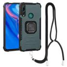 For Huawei Y9 Prime 2019 / Enjoy 10 Plus Aluminum Alloy + TPU Phone Case with Lanyard(Green) - 1