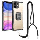 For iPhone 11 Lanyard Aluminum TPU Case (Gold) - 1