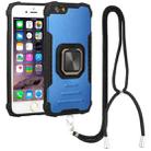 Lanyard Aluminum TPU Case For iPhone 6 & 6s(Blue) - 1