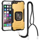 Lanyard Aluminum TPU Case For iPhone 6 & 6s(Gold) - 1