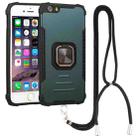 Lanyard Aluminum TPU Case For iPhone 6 Plus & 6s Plus(Green) - 1